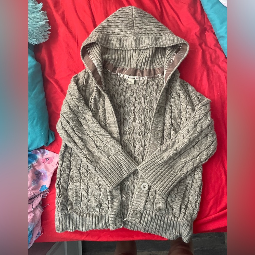 Tan hoodie size S